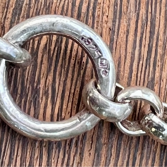 Vintage Silpada Sterling Silver Handcrafted Chain Bracelet with charm - Picture 5 of 6